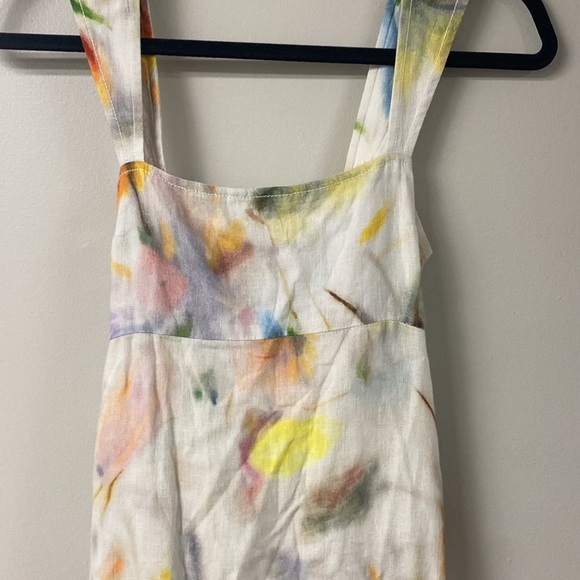 NWT PILCRO KLAAS JONKMAN COLLAB FOR ANTHRO SLEEVELESS SQUARE NECK LINEN MIDI - Picture 11 of 14